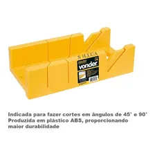 Kit Caixa Plástica Meia Esquadria + Serrote Costa 14 Vonder Foto mini 3