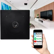 Kit Caixas De Embutir Sistema Som Ambiente Bluetooth Arandela Quadrada Preta Ativa + Passiva Le Son Foto mini  3