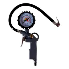 Kit Calibrador Manual De Pneus Anal贸gico C/ Man么metro E Bico Foto mini 3