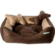 Kit Cama Caminha para Cachorro P 50x40X21 Kit Cor Marrom Enimalpet Foto mini 3