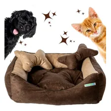 Kit Cama Caminha para Cachorro P 50x40X21 Kit Cor Marrom Enimalpet Foto mini 1