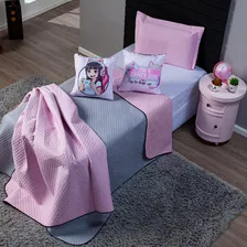 Kit Cama Colcha Girl Gamer Com Almofadas Solteiro 04 Peças Foto mini 4