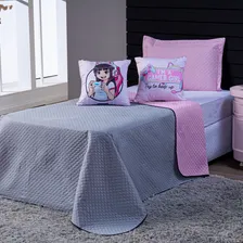 Kit Cama Colcha Girl Gamer Com Almofadas Solteiro 04 Peças Foto mini 2