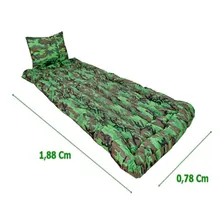 Kit Camping Colchonete Travesseiro Acampamento Retiro Pesca Cor Camuflado Foto mini  2