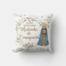 Kit Caneca E Almofada Convite Para Madrinha De Consagração Foto mini  2