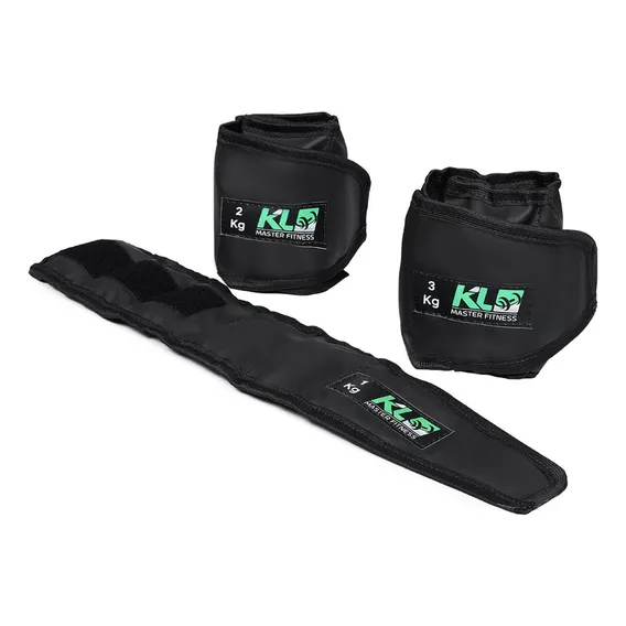Kit Caneleira Tornozeleira Peso Perna 1kg 2kg 3kg Fit Treino Foto 1