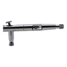Kit Caneta Aerografica Bico 0.8mm Com 3 Copos Inclusos. Cor Prateado Foto mini  3
