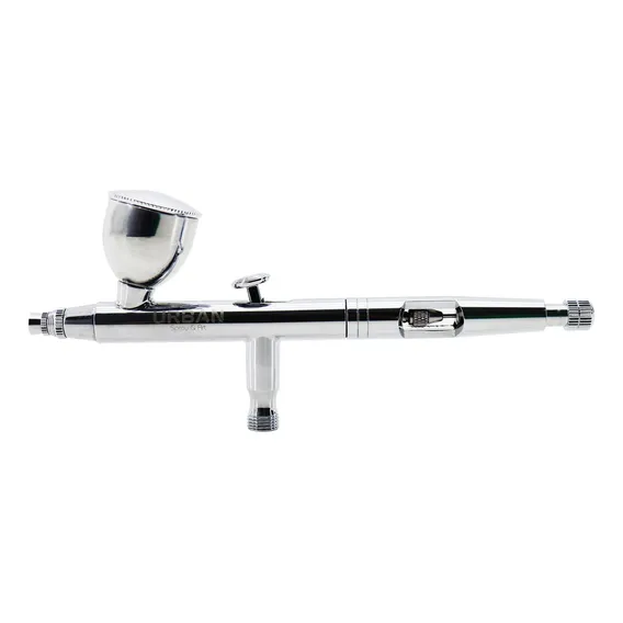 Kit Caneta Aerografica Bico 0.8mm Com 3 Copos Inclusos. Cor Prateado Foto 1