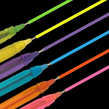 Kit Caneta Em Gel Cores Neon Escrit贸rio Material Escolar Foto mini 3