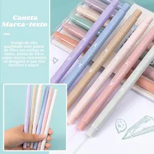 Kit Caneta Marca Texto Tons Pasteis Marcador Foto mini  3