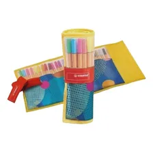 Kit Caneta Point 88 Estojo Nylon 25 Unidades - Stabilo Cor da tinta Preto Cor do exterior Amarelo Foto  mini 1