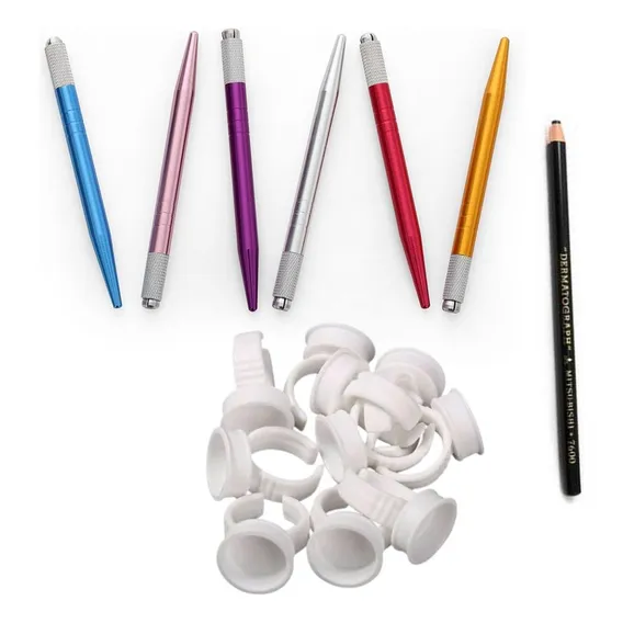 Kit Caneta Tebori Anel Batoque Lapis Mitisubish Profissional Foto 1