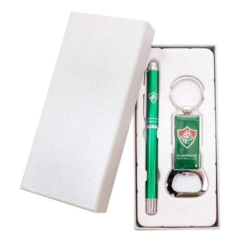 Kit Caneta Touchscreen + Chaveiro Abridor - Fluminense Foto 1