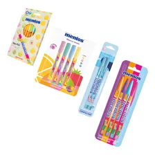 Kit Canetas Coloridas Compactor Mentos Marcatexto Canetinhas Foto mini 1