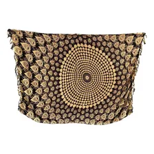Kit Canga Estampada + Bolsa De Praia + Viseira Turbante Foto mini 4