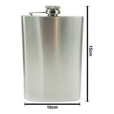 Kit Cantil De Bolso Whisky 6 Peças Aço Inox Funil 4 Copos Foto mini 2