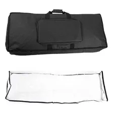 Kit Capa Bag Para Teclado Musical 5/8 + Capa De Cobertura Foto  mini 1