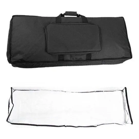 Kit Capa Bag Para Teclado Musical 5/8 + Capa De Cobertura Foto 1