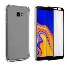 Kit Capa Capinha Case Para Galaxy J4 Plus + Pelicula 3d Cor Transparente Foto  mini 1