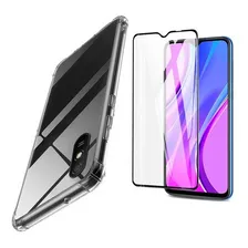 Kit Capa Capinha Case Para Xiaomi Redmi 9a + Pelicula 3d Cor Transparente Foto mini 1