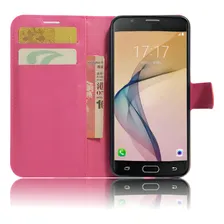Kit Capa Carteira Para Galaxy J7 Prime Rosa + Película Vidro Foto mini 1