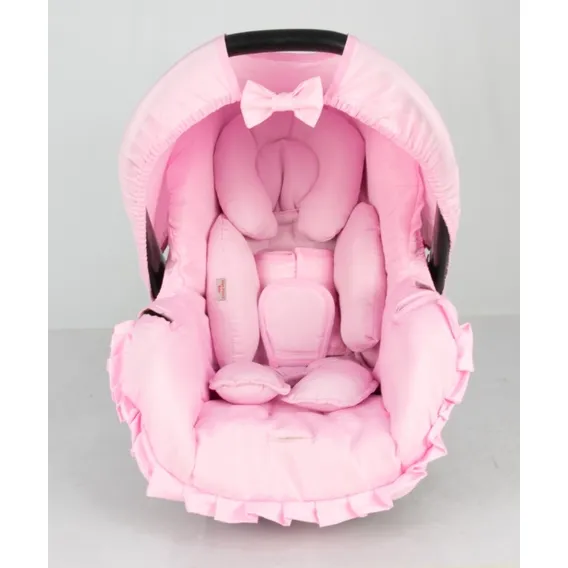 Kit Capa De BebĂȘ Conforto E Redutor - Rosa BebĂȘ Foto 1