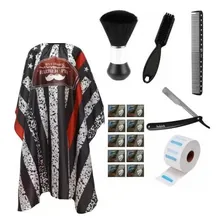 Kit Capa De Corte + Itens Para Cabelo Salão E Barbearia Foto mini 1