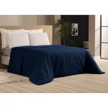Kit Capa De Edredom Queen Duvet 600 Fios Egípcio +2 Fronhas Cor Azul-petróleo Foto  mini 1