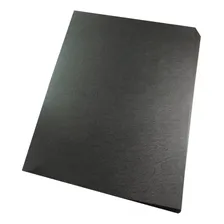 Kit Capa Encadernação A4 Preta Couro Cristal Line 100un Foto mini 4