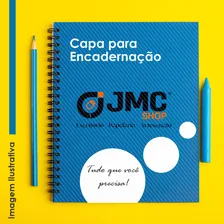 Kit Capa Encadernação A4 Preta Couro Cristal Line 100un Foto mini  3
