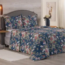 Kit Capa Para Edredom Casal Queen 100% Algodão 200 Fios Cor Floral Foto  mini 1