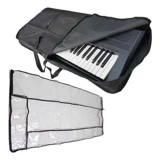 Kit Capa Para Teclado 5/8 Para + Capa Cobertura Yamaha Casio Foto 1