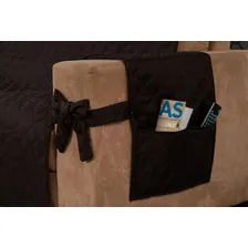 Kit Capa Protetor De Sofá 2 E 3 Lugares Com Laço Tabaco Foto mini 3