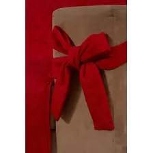 Kit Capa Protetor De Sofá 2 E 3 Lugares Com Laço Vermelho Foto mini  3