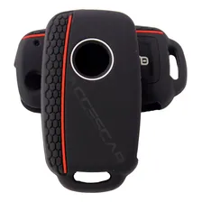 Kit Capa Silicone Chave + Chaveiro + Brinde Vw Golf Jetta Up Foto mini  2