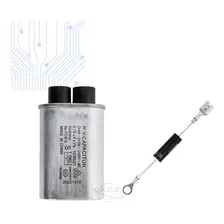 Kit Capacitor Para Microondas 0,75uf + Diodo Cl01-12 Novo Foto mini 1