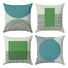Kit Capas Almofadas Decorativas Geométrica 45x45 - Id Decor Foto  mini 1