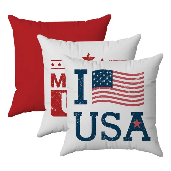 Kit Capas Almofadas Decorativas U.s.a 45x45 Id Decor Foto 1
