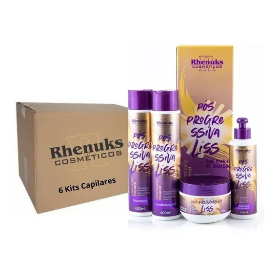 Kit Capilar Profissional Pós Progressiva Liss Atacado-6 Kits Foto 1