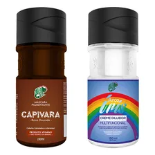 Kit Capivara E Diluidor Arco Iris 150ml Kamaleão Color Tom Ruivo Dourado + Diluidor Foto  mini 1
