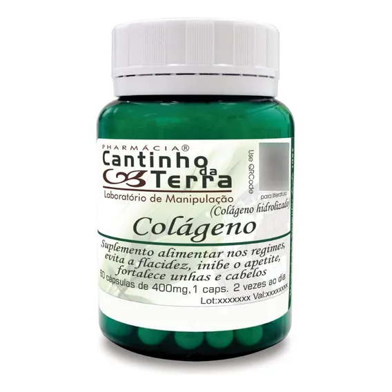 Kit Capsula Colágeno 400mg - 2 Potes Foto 1