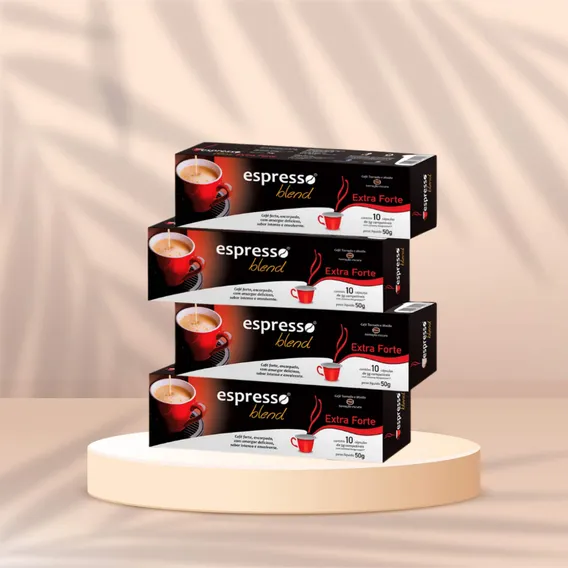 Kit Cápsulas Compatíveis Nespresso Espresso Blend Extraforte Foto 1