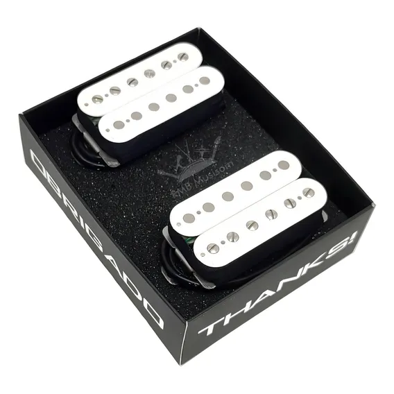 Kit Captadores Malagoli Custom 59 Braço 84 Ponte Brancos Foto 1