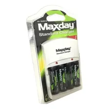 Kit Carregador + 4 Pilhas Aa 4800mah Recarregável Foto mini 2