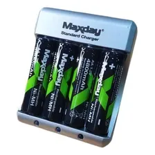 Kit Carregador + 4 Pilhas Aa 4800mah Recarregável Foto mini 1