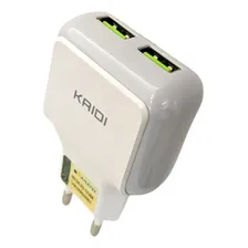 Kit Carregador Kaidi 2.4a Compatível Com iPhone - Kd-605a Cor Branco Foto mini  2