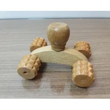 Kit Carrinho Massageador Madeira Corporal Relaxante Fisio Foto mini  2