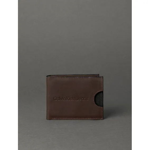 Kit Carteira Porta Cartão Masculino Café Calvin Klein Jeans Foto 1