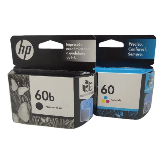 Kit Cartucho 60 Preto E 60 Color Hp F4280 F4580 C4780 D110a Foto 1