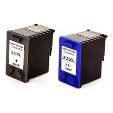 Kit Cartucho Compatível 21 Preto E 22 Color Foto  mini 1